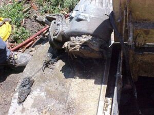 Pump damaged by disposable wipes